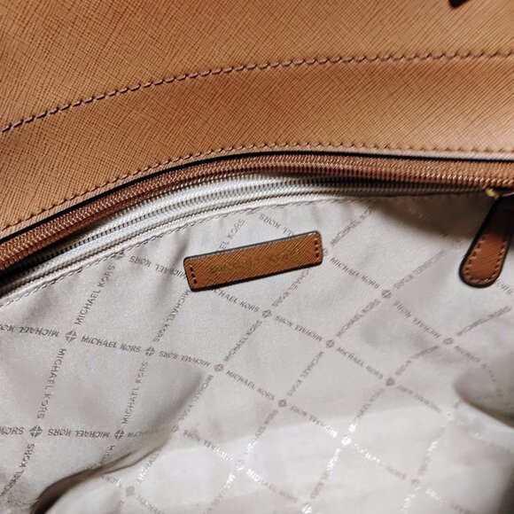 Michael Kors Jet Set Large Signature Logo Shoulder Bag - Picture 8 of 14